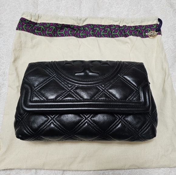 SOLD! Tory Burch Fleming  Leather Soft Clutch - Picture 8 of 11